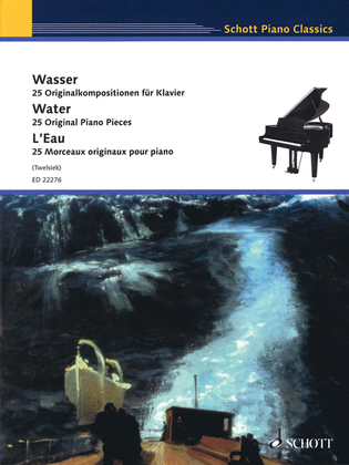 Book cover for Water: 25 Original Piano Pieces