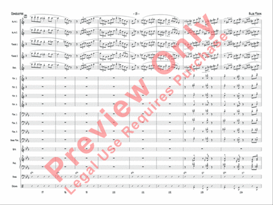 Blue Train Blue Train Jazz Ensemble scores gallery preview page 16