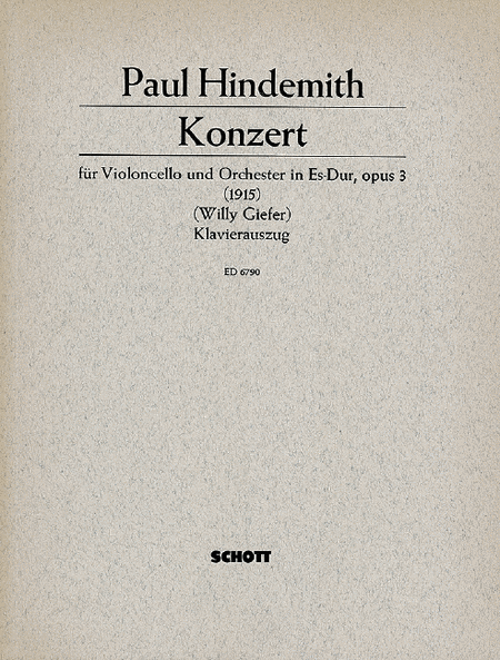Cello Concerto (1915) Op.3efl Min