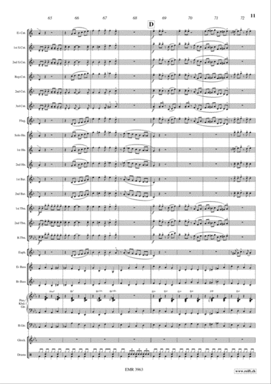 Swinging Santa Claus Brass Band scores gallery preview page 12