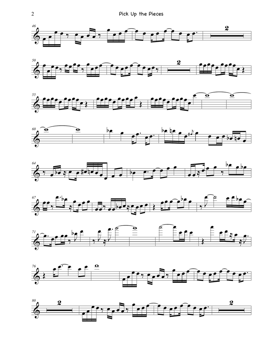 Pick Up The Pieces Small Ensemble scores gallery preview page 2