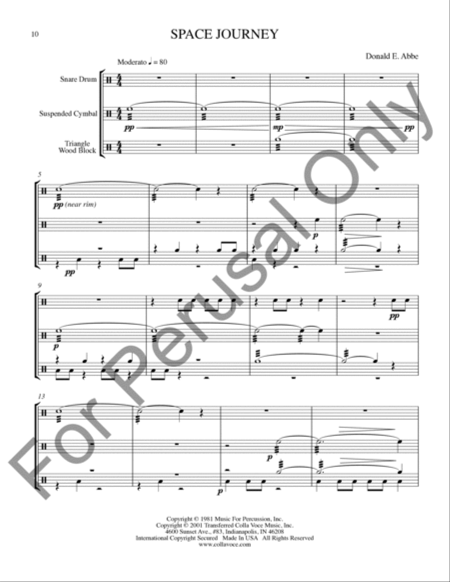 Ten Elementary Percussion Ensembles Percussion Ensemble scores gallery preview page 11