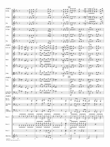 We Don't Talk About Bruno (from Encanto) (arr. Vinson) - Conductor Score (Full Score)