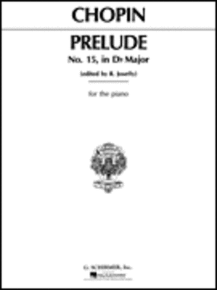 Book cover for Prelude, Op. 28, No. 15 in Db Major
