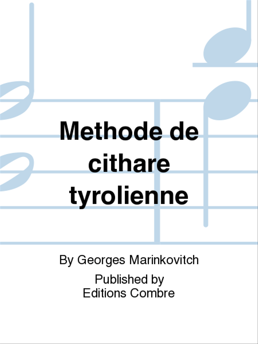 Methode de cithare tyrolienne Zither scores gallery preview page 1