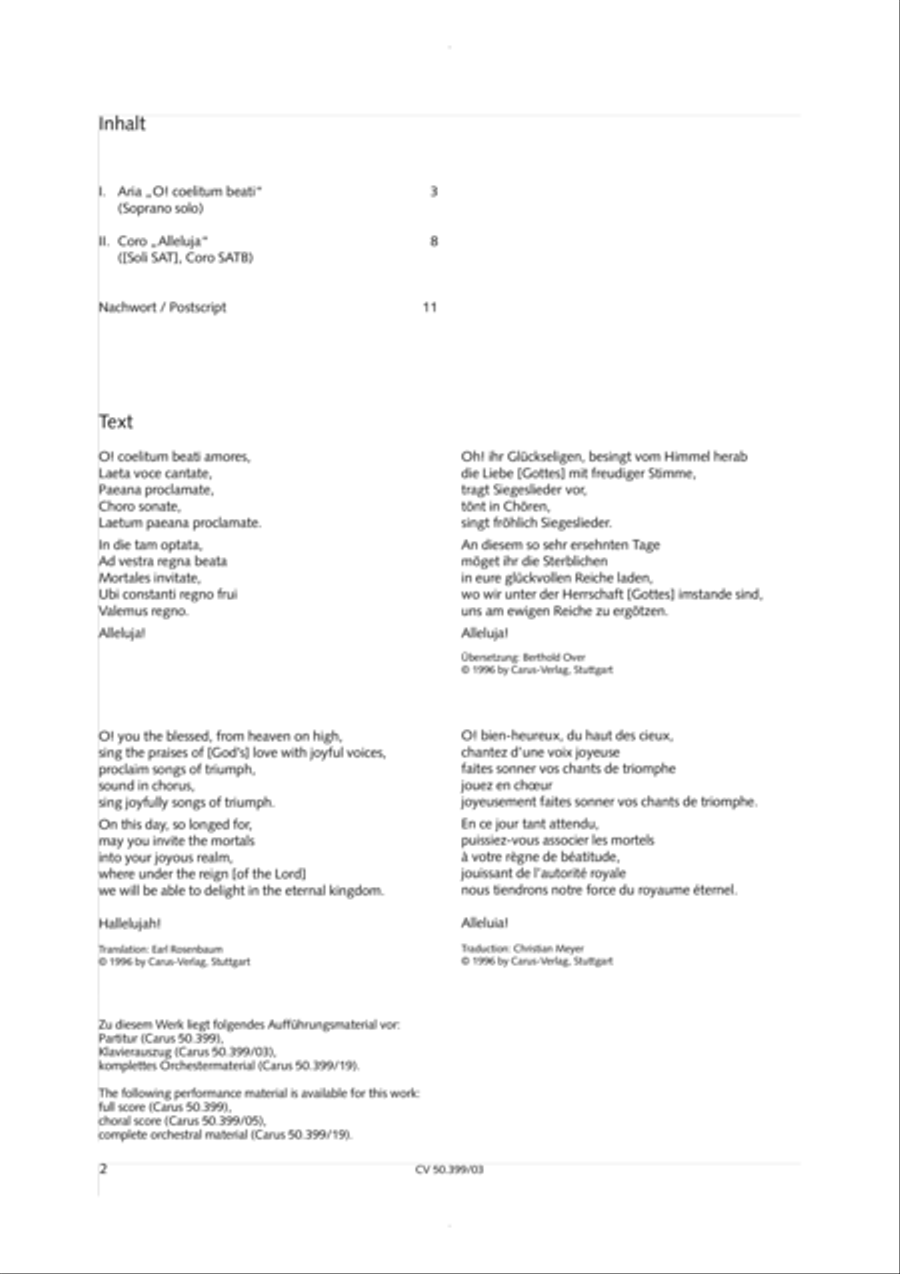 O coelitum beati O coelitum beati 4-Part scores gallery preview page 3