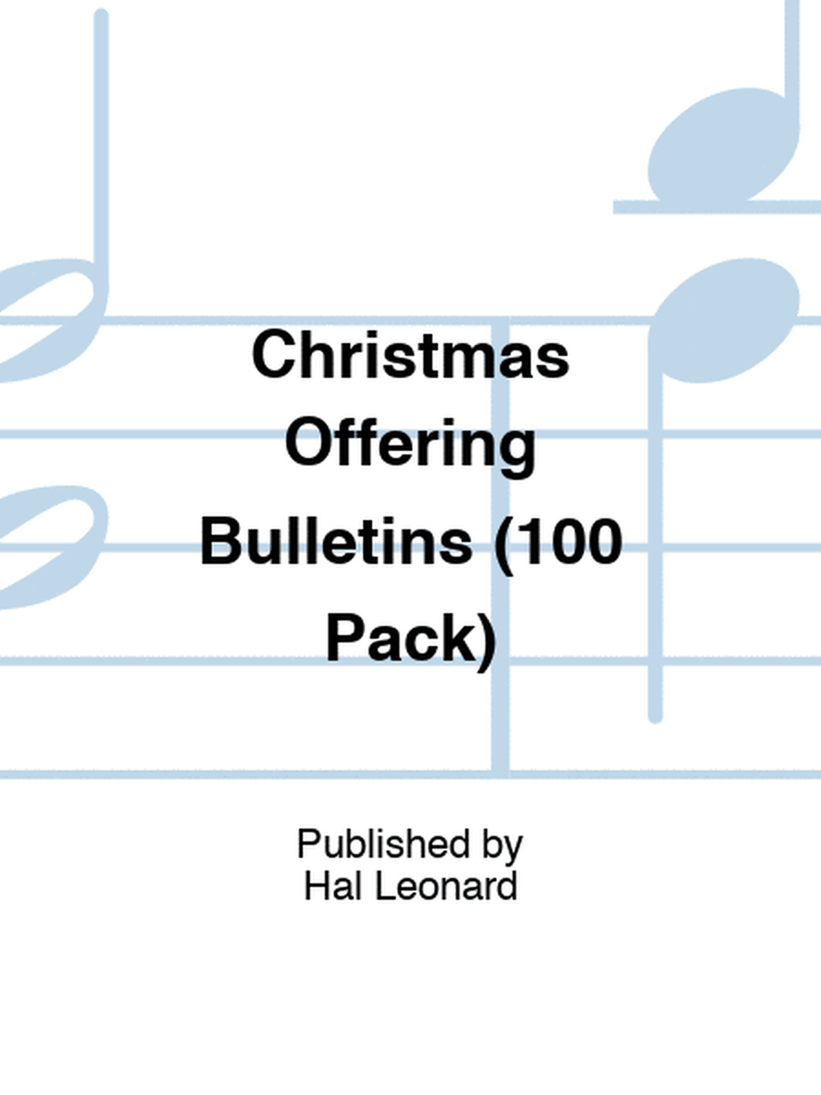 Christmas Offering Bulletins (100 Pack)