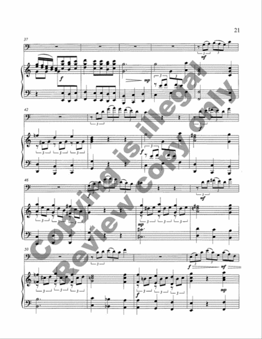 Concerto for Double Bass and Orchestra (in F) (Double Bass/Piano Score) Orchestra scores gallery preview page 8