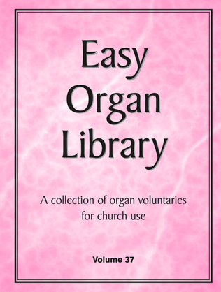 Book cover for Easy Organ Library, Vol. 37