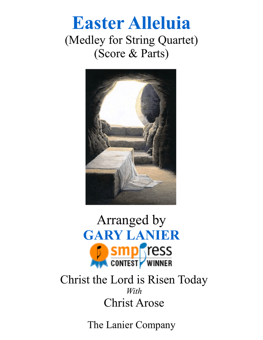 Gary Lanier: Easter Alleluia (String Quartet medley – Score & Parts) String Quartet scores gallery preview page 1