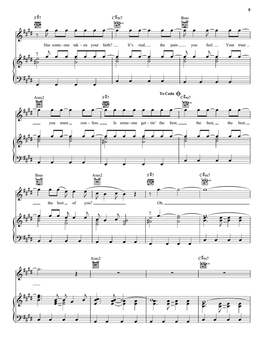 Best Of You Acoustic Guitar scores gallery preview page 5