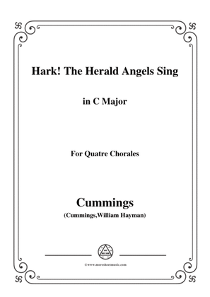 Book cover for Cummings-Hark! The Herald Angels Sing,in C Major,for Quatre Chorales