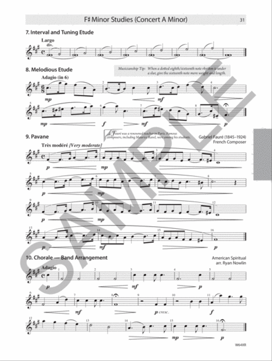 Tradition of Excellence: Technique and Musicianship - Eb Baritone Saxophone Concert Band Methods scores gallery preview page 2