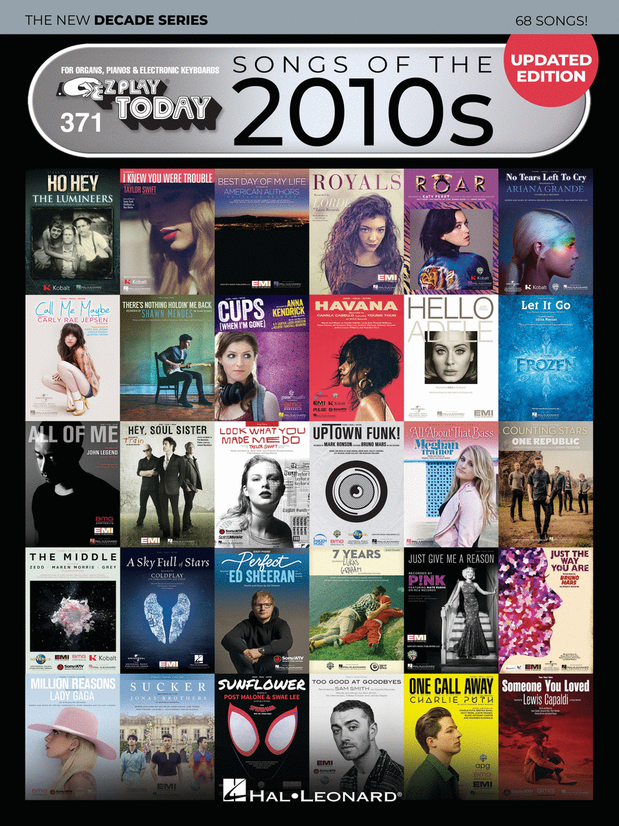 Songs of the 2010s: The New Decade Series – Updated Edition Electronic Keyboard scores gallery preview page 1