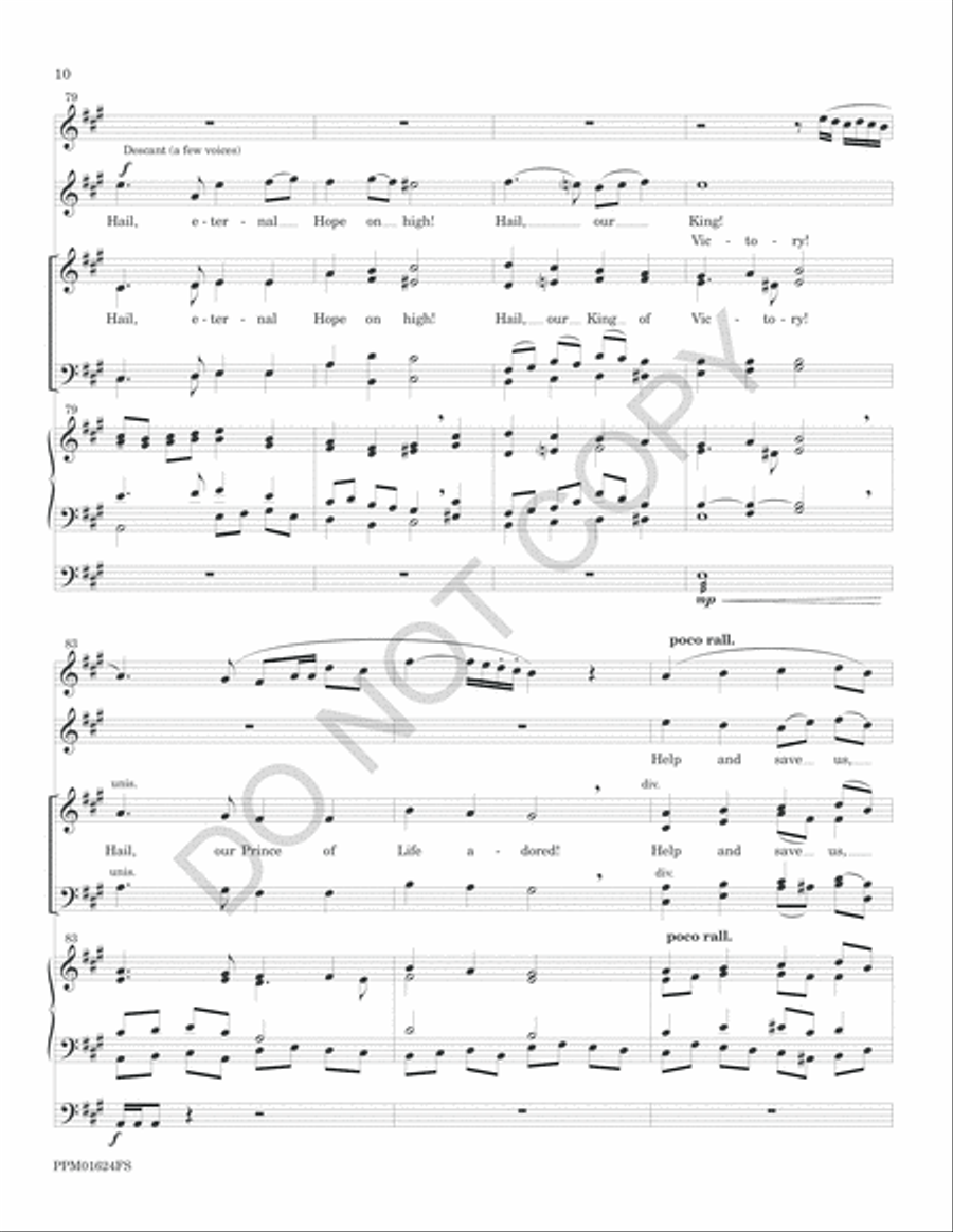 Christ, the Lord, Is Risen Today 4-Part scores gallery preview page 29