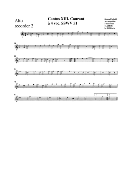 Courant SSWV 51 (arrangement for 5 recorders)