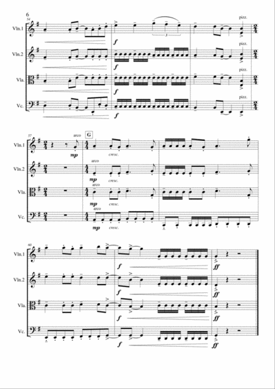 Ain't No Mountain High Enough String Quartet scores gallery preview page 6