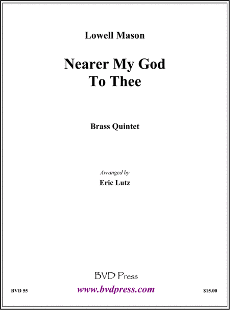 Nearer My God to Thee Brass Quintet scores gallery preview page 1