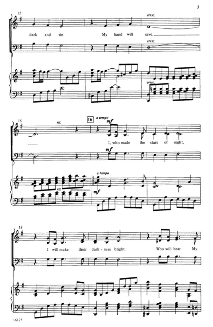 Here I Am, Lord 3-Part scores gallery preview page 3