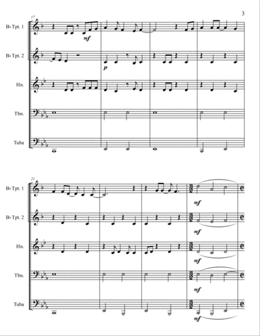 Sunrise Brass Ensemble scores gallery preview page 4