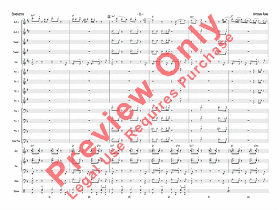 Uptown Funk Jazz Ensemble scores gallery preview page 12