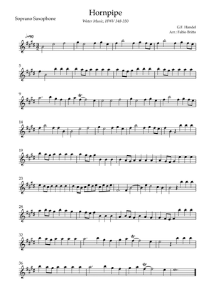 Hornpipe (G.F. Handel HWV 348-350) for Soprano Saxophone Solo
