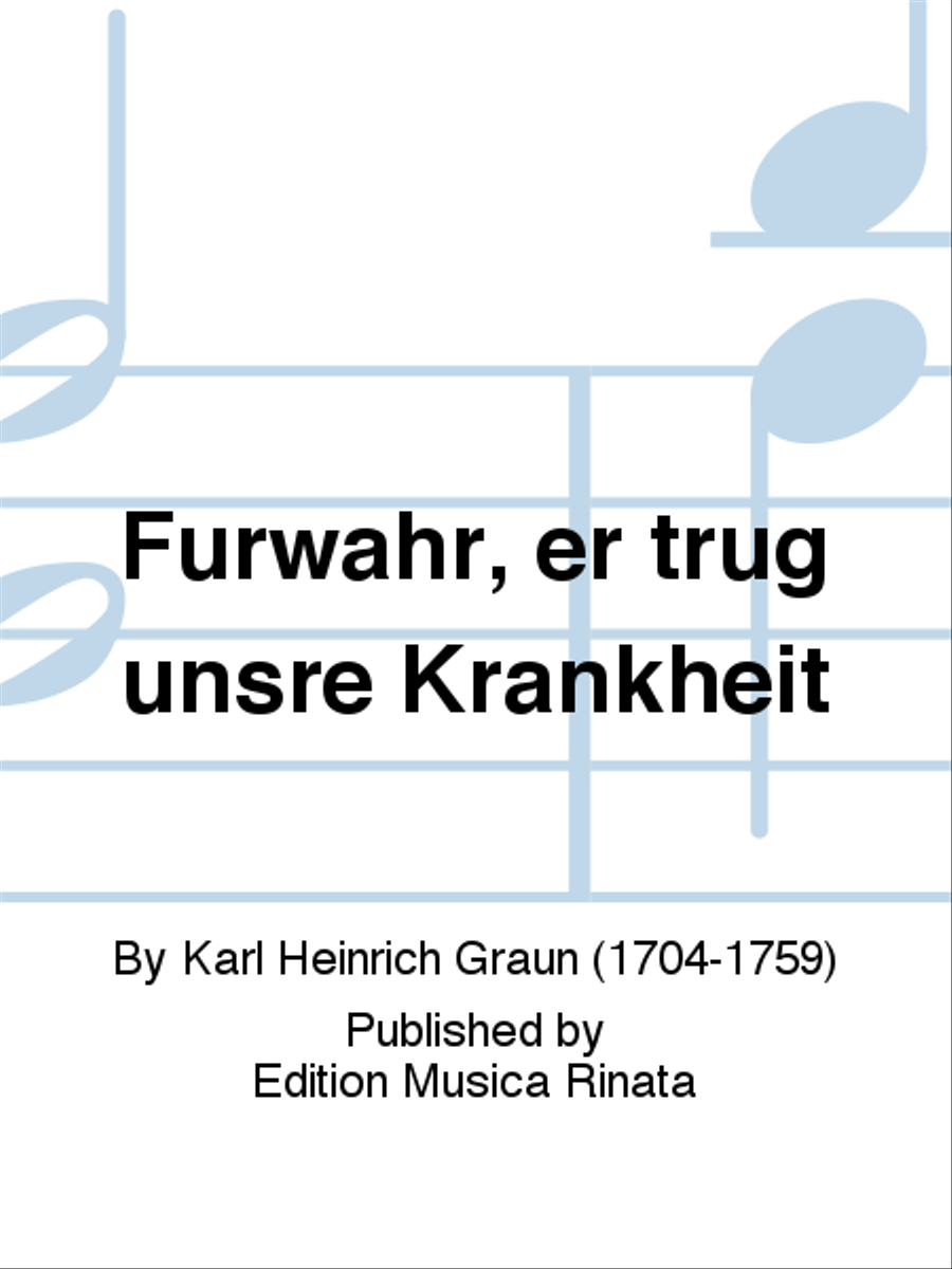 Furwahr, er trug unsre Krankheit 4-Part scores gallery preview page 1