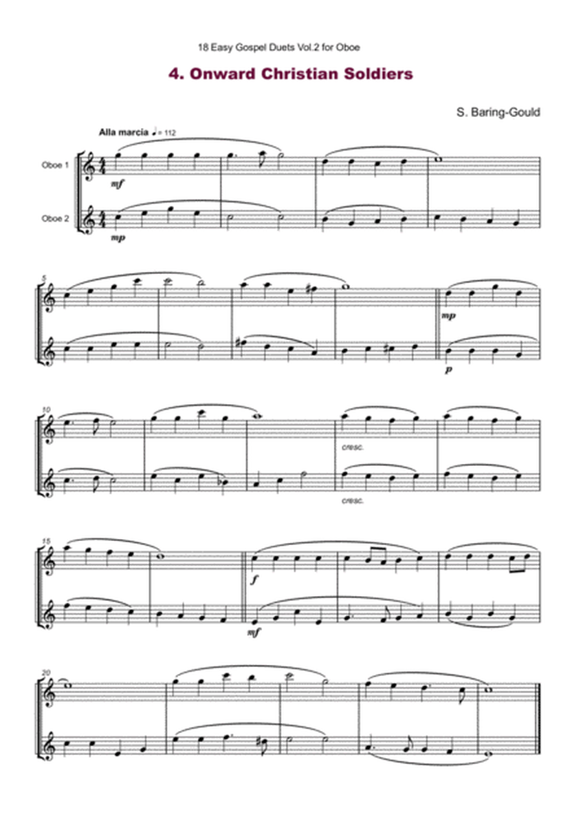 18 Easy Gospel Duets Vol.2 for Oboe