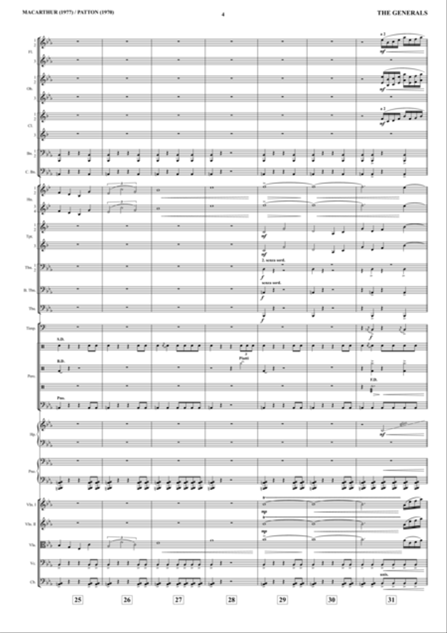 General's Suite Macarthur Patton - Score Only Full Orchestra scores gallery preview page 6