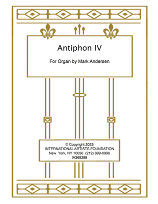 Antiphon IV for organ by Mark Andersen