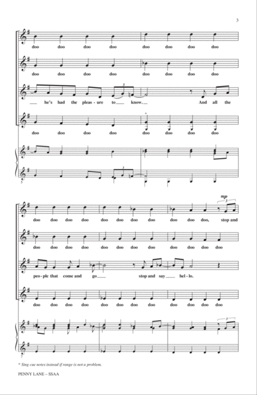 Penny Lane SSA scores gallery preview page 2