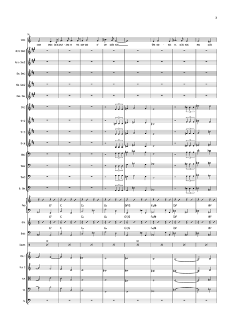 Dancing In The Dark Saxophone scores gallery preview page 3