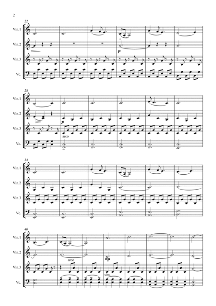 A Thousand Years String Quartet scores gallery preview page 3