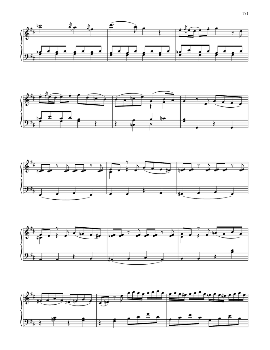 Rondo In D Major, K. 485 Piano Solo scores gallery preview page 6