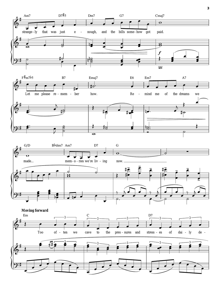 Perfect Summer Piano, Vocal scores gallery preview page 3