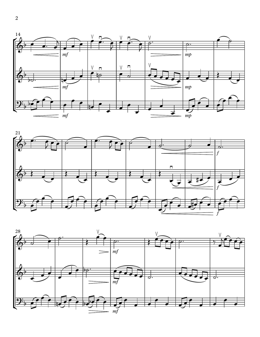 Moon River String Trio scores gallery preview page 2