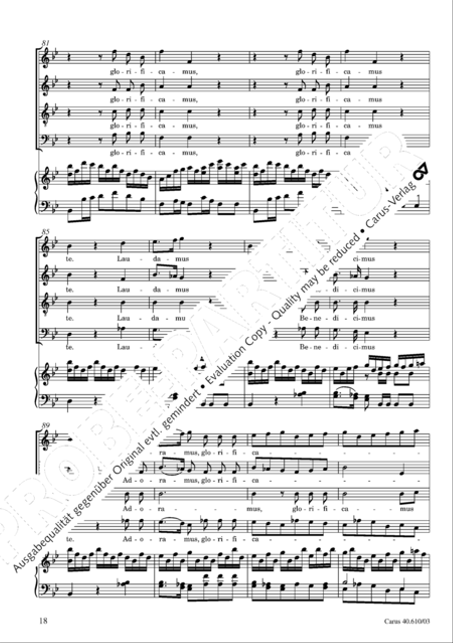Theresienmesse in B 4-Part scores gallery preview page 19