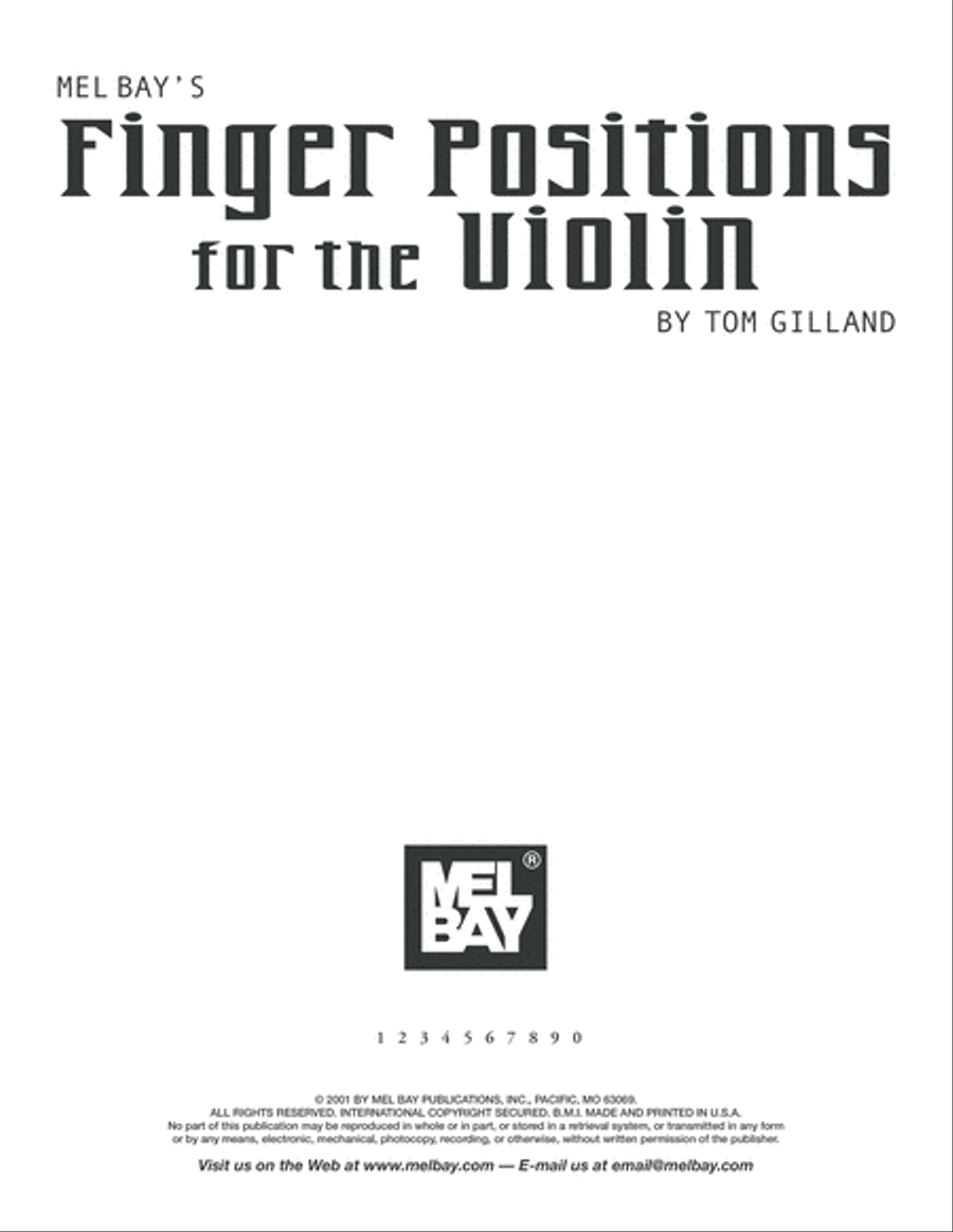 Finger Positions for the Violin Violin Solo scores gallery preview page 2