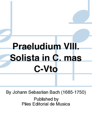 Praeludium VIII. Solista in C. mas C-Vto