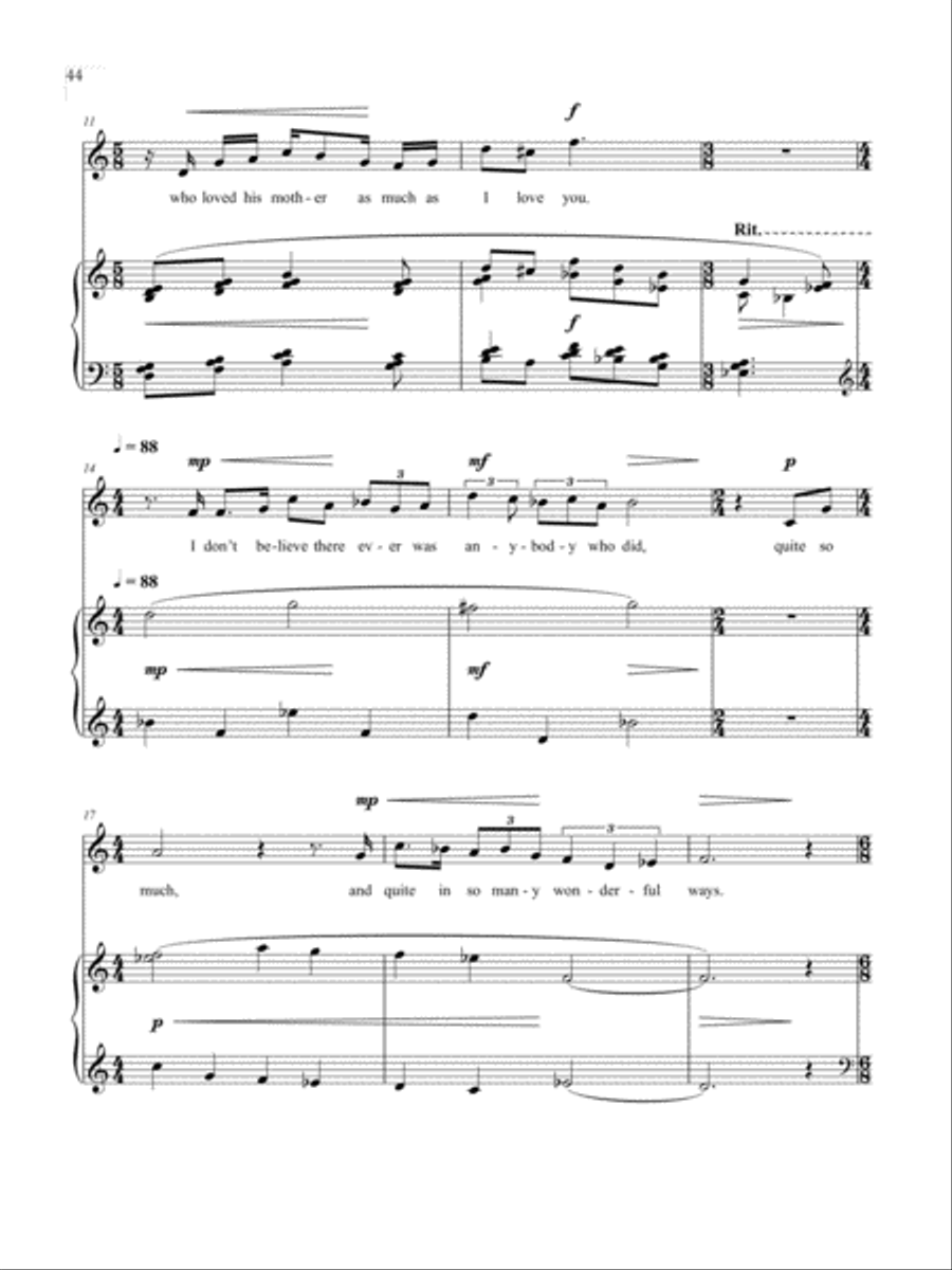 To Mother - June 15, 1921 from Letters from Edna Mezzo-Soprano Voice scores gallery preview page 3