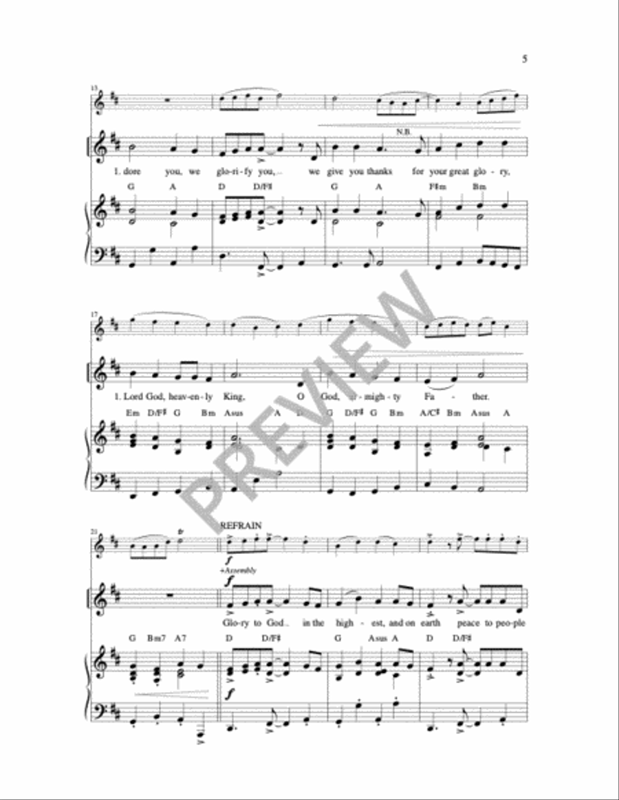 Mass of Joy - Full Score 2-Part scores gallery preview page 19