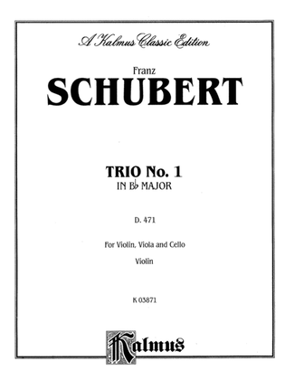 Book cover for Schubert: Trio No. 1 in B flat Major