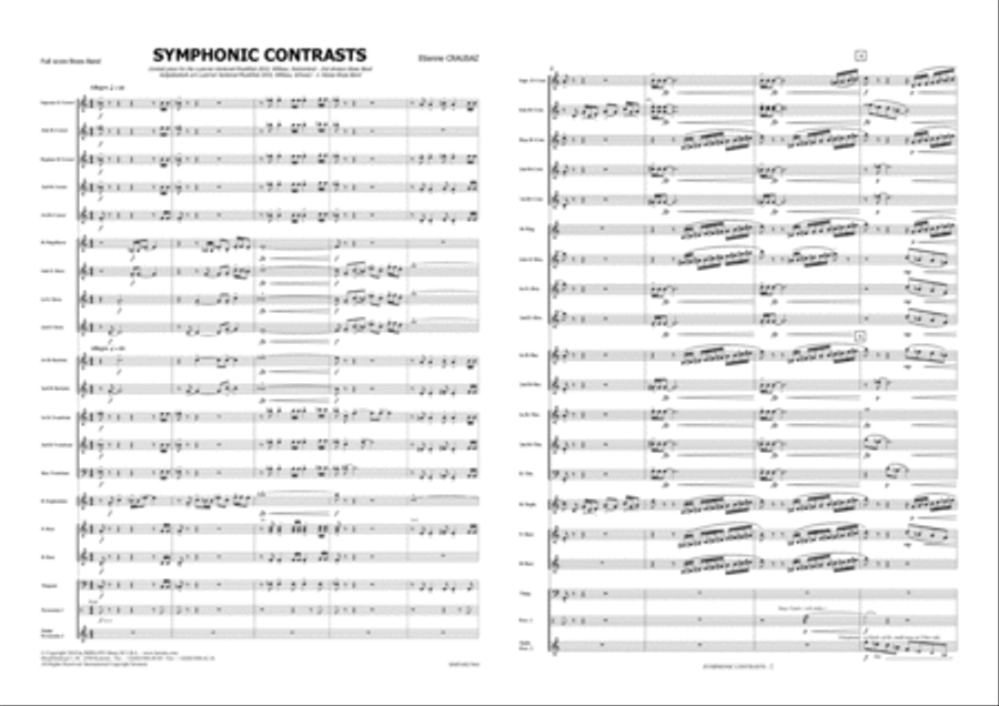 Symphonic Contrasts Brass Band scores gallery preview page 2