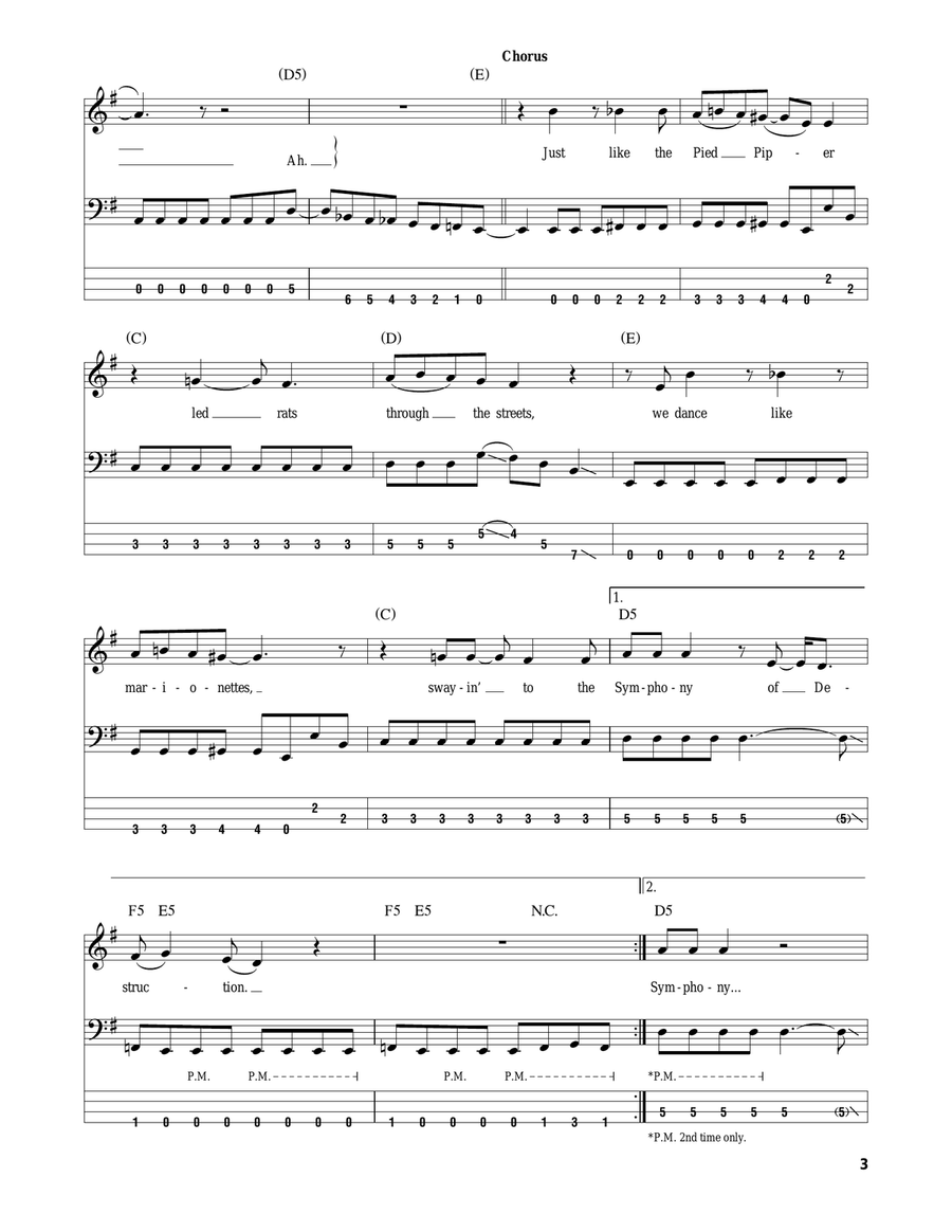 Symphony Of Destruction Symphony Of Destruction Acoustic Guitar scores gallery preview page 3