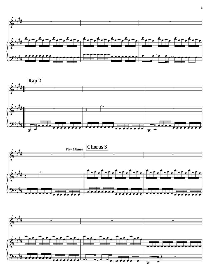 An Open Letter To NYC Piano, Vocal, Guitar scores gallery preview page 3