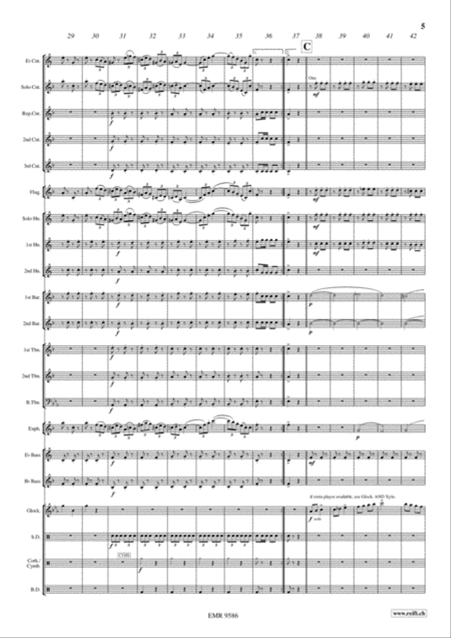 Champagne Galop Champagne Galop Brass Band scores gallery preview page 6