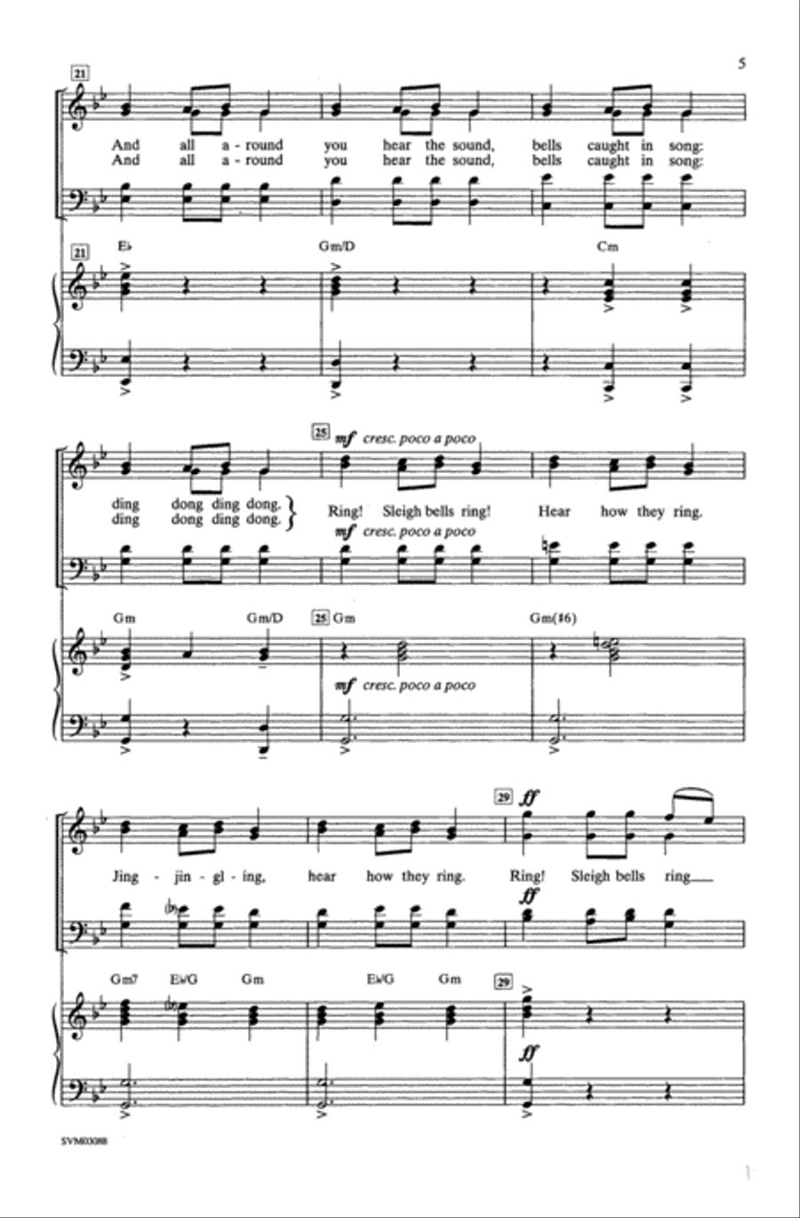 Carol Of The Bells - SATB 4-Part scores gallery preview page 4