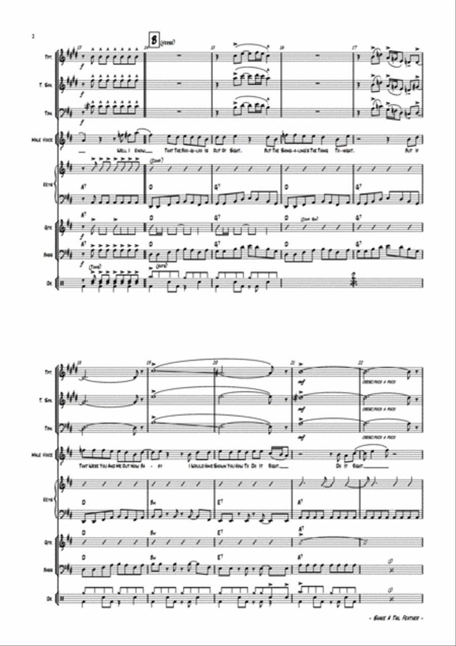 Shake A Tail Feather Jazz Ensemble scores gallery preview page 5