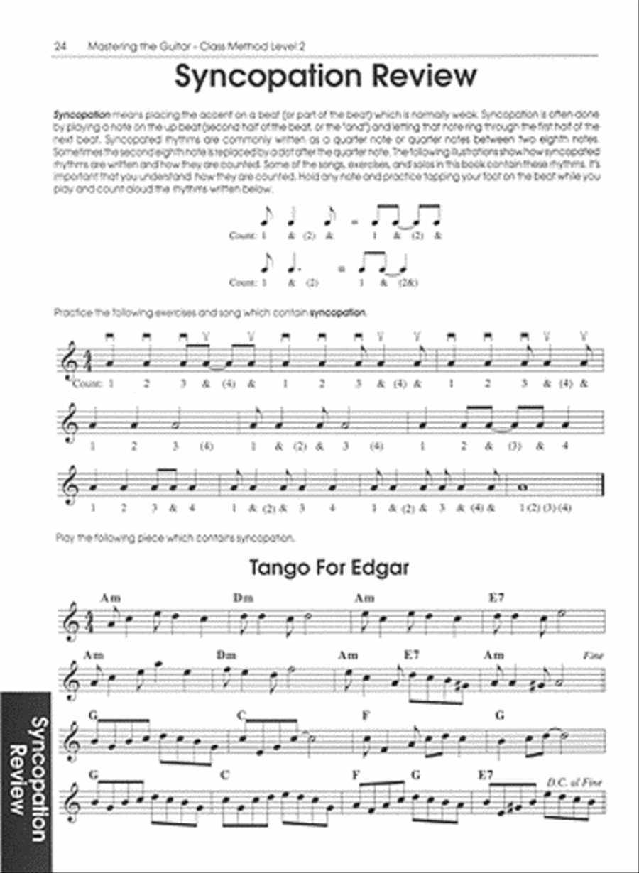 Mastering the Guitar Class Method Level 2 Mastering the Guitar Class Method Level 2 Lute scores gallery preview page 4