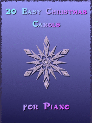 Book cover for 20 Easy Christmas Carols for Piano